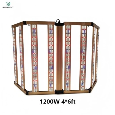 Trifold Wide Bar LED Grow Light Għall-Istadju tal-Fjuri